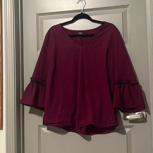 Izod fuchsia blouse. XL